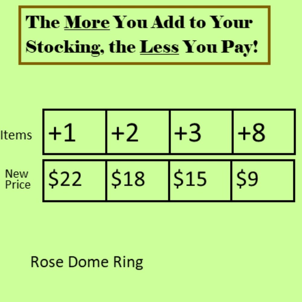 Rose Dome Ring - Picture 2 of 5
